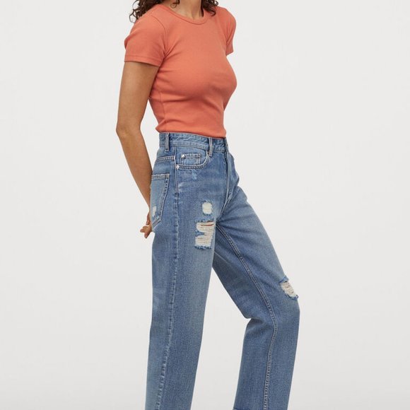 Ribbed Cotton T-shirt size Small - Picture 2 of 3